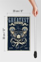 Holzschild Pinup 20x30cm greatest adventure