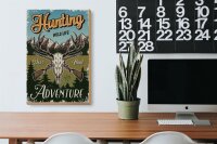 Holzschild Jagd 20x30cm Hunting wild life adventure