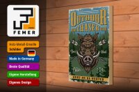 Holzschild Outdoor 20x30cm Jagd real chaser club