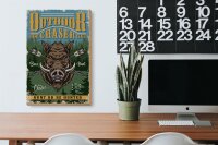 Holzschild Outdoor 20x30cm Jagd real chaser club