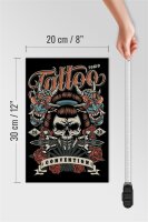 Holzschild Tattoo 20x30cm Tokio convention