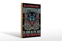 Holzschild Tattoo 20x30cm Rotterdam Convention 20 june
