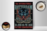 Holzschild Tattoo 20x30cm Rotterdam Convention 20 june