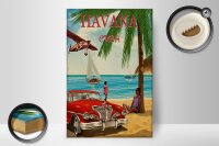 Holzschild Havana 20x30cm Cuba Retro Urlaub Palmen