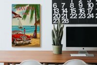 Holzschild Havana 20x30cm Cuba Retro Urlaub Palmen