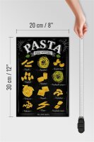 Holzschild Pasta 20x30cm Nudeln what you like Essen