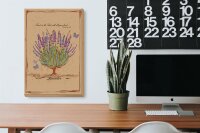 Holzschild Lavendel 20x30cm trust in the lord with all