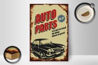 Holzschild Retro 20x30cm Auto Parts 00-24 Service