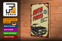 Holzschild Retro 20x30cm Auto Parts 00-24 Service