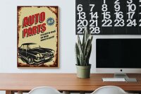 Holzschild Retro 20x30cm Auto Parts 00-24 Service