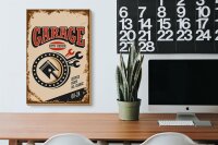 Holzschild Retro 20x30cm Garage auto repair service 00-24