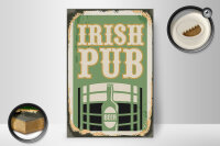 Holzschild Retro 20x30cm Irish pub Beer Bier Alkohol