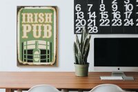 Holzschild Retro 20x30cm Irish pub Beer Bier Alkohol