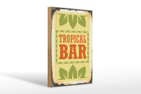 Holzschild Alkohol 20x30cm Tropical Bar Sommer