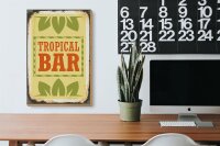 Holzschild Alkohol 20x30cm Tropical Bar Sommer