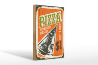 Holzschild Retro 20x30cm Pizza best in town