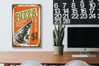 Holzschild Retro 20x30cm Pizza best in town