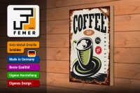 Holzschild Retro 20x30cm Kaffee Coffee Shop premium