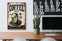 Holzschild Retro 20x30cm Kaffee Coffee Shop premium