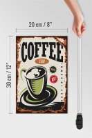 Holzschild Retro 20x30cm Kaffee Coffee Shop premium