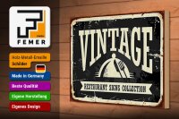 Holzschild Retro 30x20cm Vintage Restaurant Essen