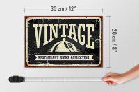 Holzschild Retro 30x20cm Vintage Restaurant Essen