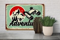 Holzschild Retro 30x20cm Adventure Abenteuer Outdoor