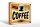 Holzschild Retro 30x20cm Kaffee hot fresh Coffee