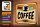 Holzschild Retro 30x20cm Kaffee hot fresh Coffee