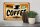 Holzschild Retro 30x20cm Kaffee hot fresh Coffee