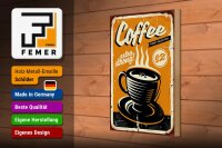 Holzschild Retro 20x30cm extra strong Coffee Kaffee