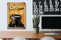 Holzschild Retro 20x30cm extra strong Coffee Kaffee