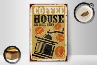 Holzschild Vintage 20x30cm Kaffee Coffee best in town