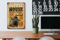 Holzschild Vintage 20x30cm Kaffee Coffee best in town