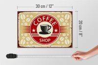 Holzschild Retro 30x20cm Kaffee Coffee Shop