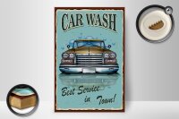 Holzschild Retro 20x30cm Car Wash best service in town