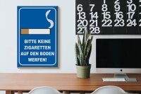 Holzschild Hinweis 20x30cm bitte keine Zigaretten
