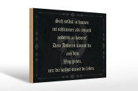 Holzschild Spruch 30x20cm sich selbst hassen ist schlimmer