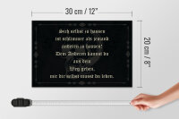 Holzschild Spruch 30x20cm sich selbst hassen ist schlimmer