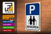 Holzschild Parken 20x30cm Parkplatz Senioren