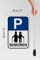 Holzschild Parken 20x30cm Parkplatz Senioren