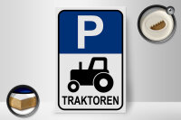 Holzschild Parken 20x30cm Parkplatz Traktor
