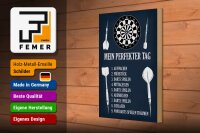 Holzschild Spruch 20x30cm mein perfekter Tag Darts Spiele