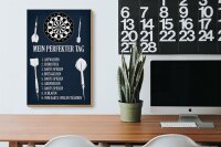 Holzschild Spruch 20x30cm mein perfekter Tag Darts Spiele