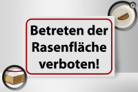 Holzschild Hinweis 30x20cm Betreten Rasenfläche verboten