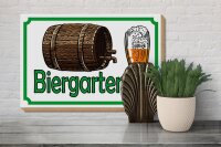 Holzschild Hinweis 30x20cm Biergarten Bier Brauerei