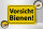 Holzschild Hinweis 30x20cm Vorsicht Bienen Honig Imker