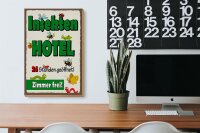 Holzschild Hinweis 20x30cm Insektenhotel Zimmer frei