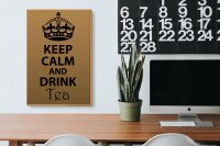 Holzschild Spruch 20x30cm Keep Calm and drink tea