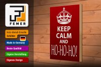 Holzschild Spruch 20x30cm Keep Calm and Ho Ho Ho Christmas